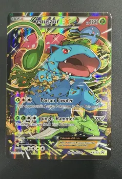 Venusaur EX XY123 - 2016 Pokemon XY Black Star Promo - Red & Blue Collection NM - Image 1