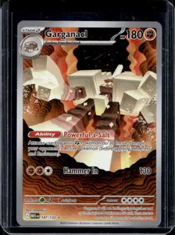 2025 Pokemon Mega Evolution Garganacl Illustration Rare #147/132 - Image 1