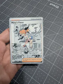 Manga Misty's Favor Trainer Support Custom Pokemon Tcg - Image 1