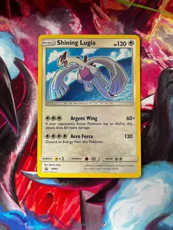 Pokemon Shining Lugia SM82 Shining Legends Promo Holo Basic 130 HP Card - Image 1