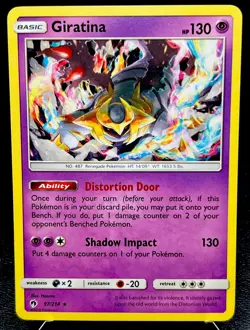 Giratina 97/214 LP Non Holo Rare Lost Thunder Pokemon Structure Deck Exclusive! - Image 1