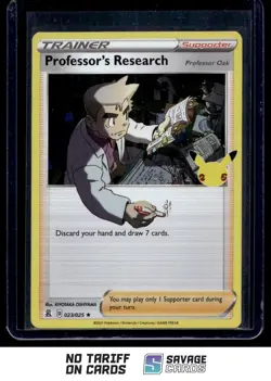 2021 Pokemon Celebrations Holo Professor’s Research #023/025 - Image 1