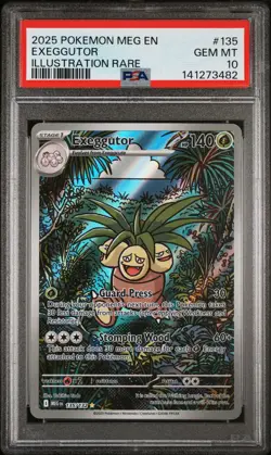 2025 POKEMON MEG EN-MEGA EVOLUTION ILLUSTRATION RARE #135 EXEGGUTOR PSA 10 - Image 1