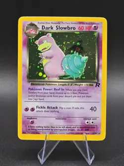 Pokemon Dark Slowbro Team Rocket Holo Rare 12/82 60 HP Unlimited - Image 1