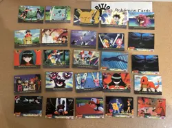 Bulk Topps Tv + Movie Animated Pokemon Card Lot Vintage WOTC 25 Cards No Dups - Image 1