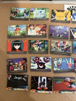 Bulk Topps Tv + Movie Animated Pokemon Card Lot Vintage WOTC 25 Cards No Dups - Image 2
