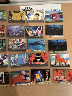 Bulk Topps Tv + Movie Animated Pokemon Card Lot Vintage WOTC 25 Cards No Dups - Image 3