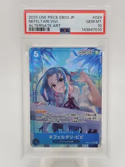 2025 One Piece JP EB03 Nefeltari Vivi Alternate Art PSA 10 - Image 1