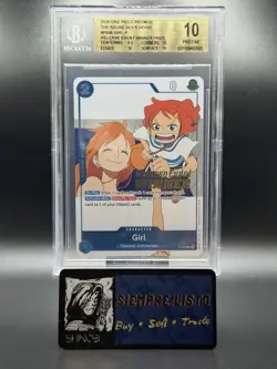 2026 ONE PIECE PROMOS Girl P-096 Release Event Winner Prize BGS 10 Pristine Nami - Image 1