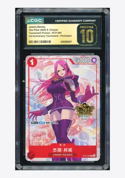 One Piece CGC 10 PRISTINE Jewelry Bonney Promo 2025 ST21-004 3rd Anniv S.Chinese - Image 1