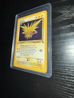 Pokemon Zapdos Fossil 15/62 1st Edition Holo Rare 80 HP Card 1999 - Image 2