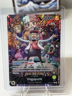 One Piece OP-07-097 Vegapunk Leader Card English - Image 1