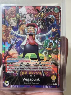 One Piece OP-07-097 Vegapunk Leader Card English - Image 2