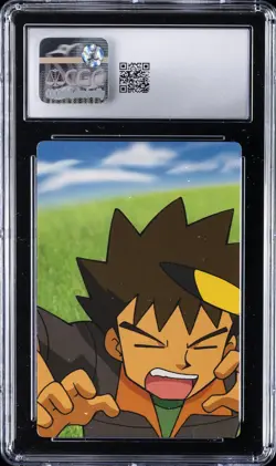 2005 THE POKEMON WEEKLY SNAP CARD BANDAI CARDDASS #003 BROCK & BONSLY CGC 9 - Image 2