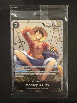 Monkey.D.Luffy (Tin Pack Set Vol. 2) P-075 One Piece Promotion Cards Foil Sealed - Image 1