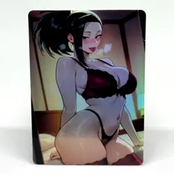 My Hero Academia Momo Yaoyorozu Goddess Anime Waifu ACG Foil Card - Image 1
