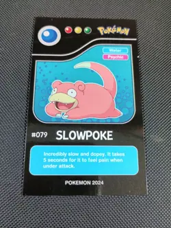 2024 POKEMON POKEDEX BLACK Edition Card #079 Slowpoke Peru US Seller - Image 1