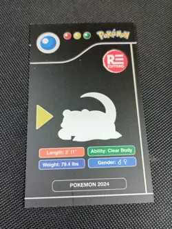 2024 POKEMON POKEDEX BLACK Edition Card #079 Slowpoke Peru US Seller - Image 2
