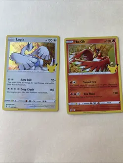 Ho-Oh 001/025 & Lugia 022/025 - Celebrations - NM - 2 card set - Image 1