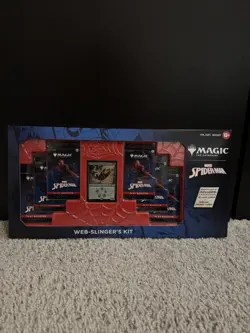 Magic The Gathering Spider-Man Web-Slinger’s Kit Miles Morales Foil Card Costco - Image 1