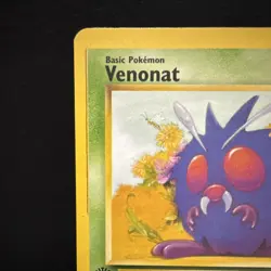 Pokemon Venonat Jungle 63/64 “Line Error” Card 1st Edition English - Image 3