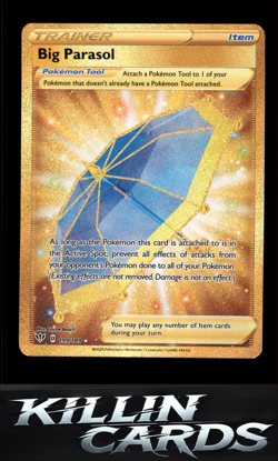 Big Parasol (Secret) 199/189 Pokemon Secret Rare SWSH03: Darkness Ablaze Card NM - Image 1