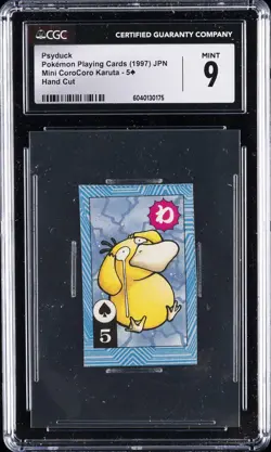 1997 POKEMON PLAYING CARDS PSYDUCK CGC 9 - Image 1