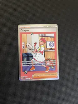 Pokemon TCG Crispin Trainer Prismatic Evolutions Card 171/131 SIR - Image 1