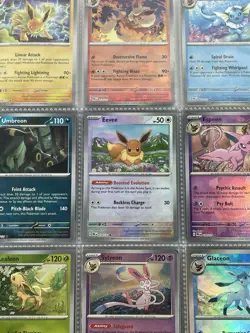 COMPLETE Prismatic POKEBALL Eeveelution 9 Card Set NM - Umbreon Sylveon Espeon - Image 1