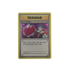 Pokemon TCG Gym Badge Koga XY207 Black Star Promo Holo Trainer Card 2016 LP - Image 1