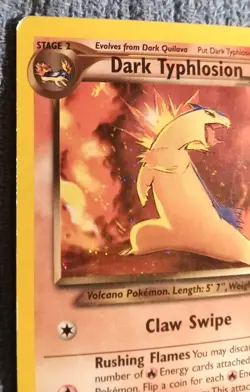 Pokemon TCG Dark Typhlosion Neo Destiny Holo Card 10/105 MP - Image 4