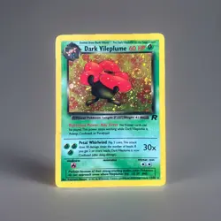 Pokemon TCG Holo Rare Dark Vileplume Card 13/82 Vintage LP Condition - Image 1