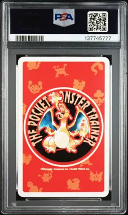 1996 POKEMON RED VERSION PLAYING CARDS JACK OF SPADES RED PSA 10 - Image 2