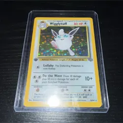 Pokemon Wigglytuff Jungle 16/64 1st Edition Holo Rare 80 HP Card 1999 - Image 1