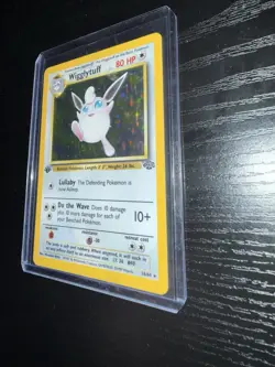 Pokemon Wigglytuff Jungle 16/64 1st Edition Holo Rare 80 HP Card 1999 - Image 2