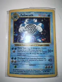 Pokemon Poliwrath Holo Base Set 1999 13/102 Lot of 2 Cards Wizards of the Coast - Image 1