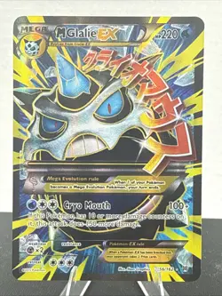 Pokemon Mega Glalie EX Full Art Ultra Rare Holo Breakthrough 156/162 Card - Image 1