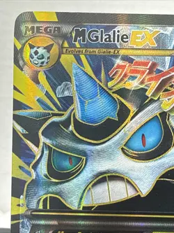 Pokemon Mega Glalie EX Full Art Ultra Rare Holo Breakthrough 156/162 Card - Image 2