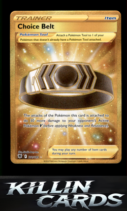 Choice Belt (Secret) 211/189 Pokemon Secret Rare SWSH10: Astral Radiance Card NM - Image 1