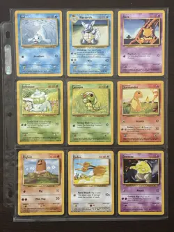1995-98 Pokemon Cards Complete Base Unlimited Common/Uncommon 70 Card Set LP-NM - Image 5