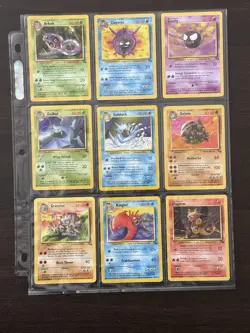 Pokemon Complete Set 32 Card Unlimited Edition FOSSIL Common & Uncommon NM-LP - Image 1