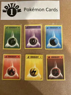 Gym Challenge Energy 1st Edition Pokemon Card Lot Vintage WOTC - Image 1