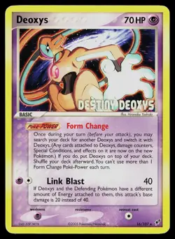 Pokemon Card Destiny Deoxys Reverse Holo STAMPED 16/107 Promo - Image 1