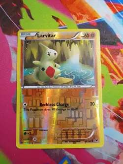Larvitar 40/124 Reverse Holo Rare XY Fates Collide Pokemon Card - Image 1
