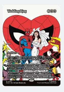 Wedding Ring (Borderless) | MTG Marvel MAR | White Group Hug EDH | Mythic | NM - Image 1