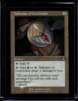 MTG Talisman of Conviction (33/40) Modern Horizons 1 Timeshifts NM FOIL - Image 1