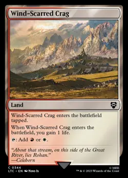 MTG Wind-Scarred Crag ** Tales of Middle-earth Commander ** English - Image 1