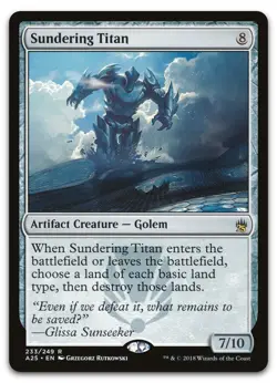 Sundering Titan #233 (LP) Masters 25 A25 Magic MTG - Image 1