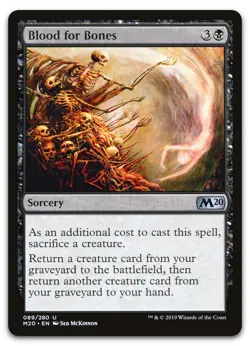 Blood for Bones #89 (LP) Core Set 2020 M20 Magic MTG - Image 1