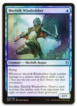 Merfolk Windrobber #70 (Foil) (NM) Zendikar Rising ZNR Magic MTG - Image 1